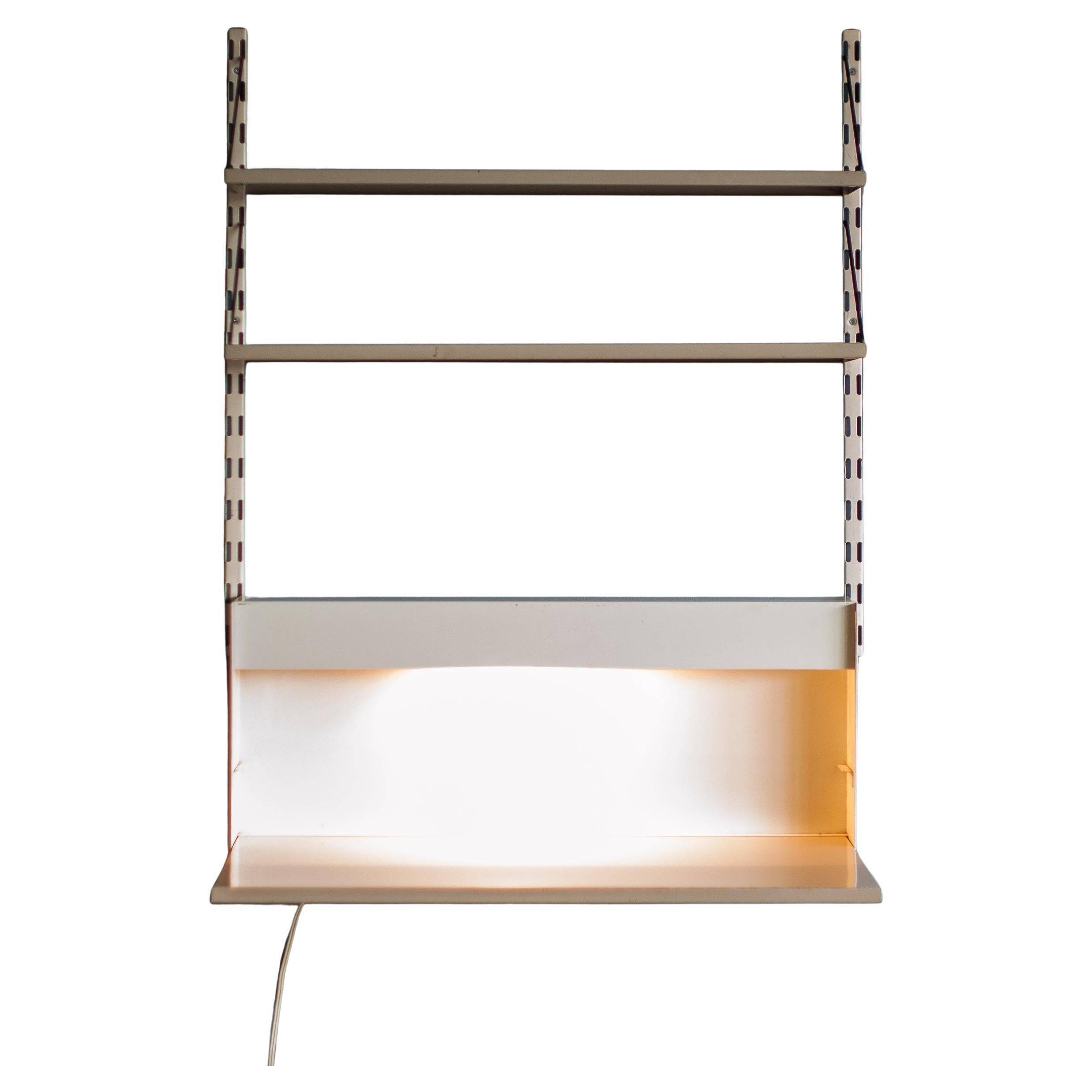 Pilastro Wall Secretary with Integrated Light - Dutch Mid-Century Modern