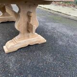Table à manger de monastère rénovée en chêne massif du 19ème 200cm