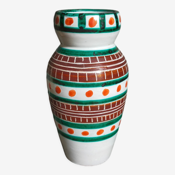 Vase céramique vintage A. Fazio Vallauris années 50