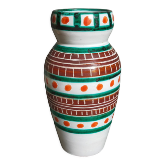 Vintage ceramic vase A. Fazio Vallauris 50s