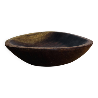 Scandinavian teak triangle cup from the 60s