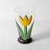 Yellow Tulip Flower Water Tumbler Kosta Boda by Ulrica Hydman Vallien