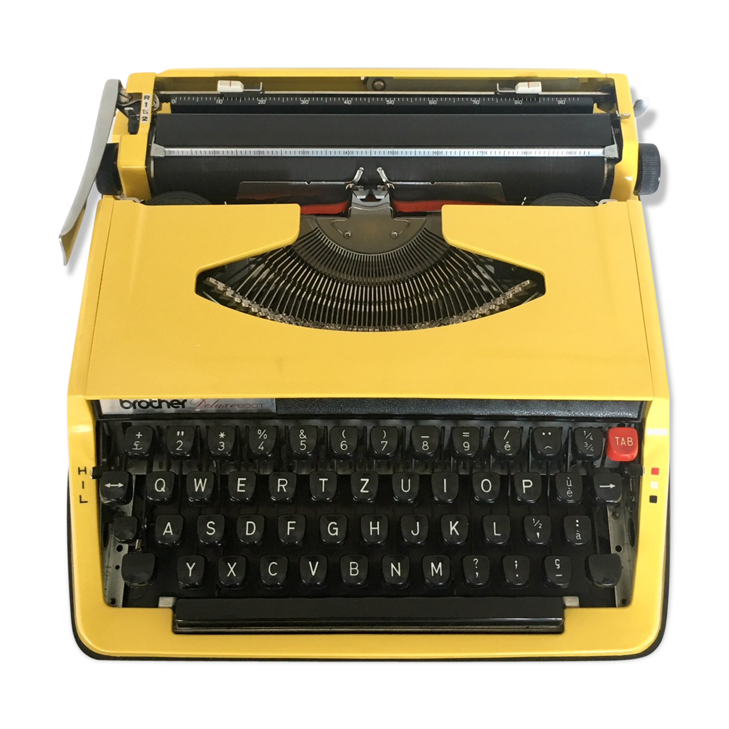 Brother deluxe 800 typewriter yellow Selency