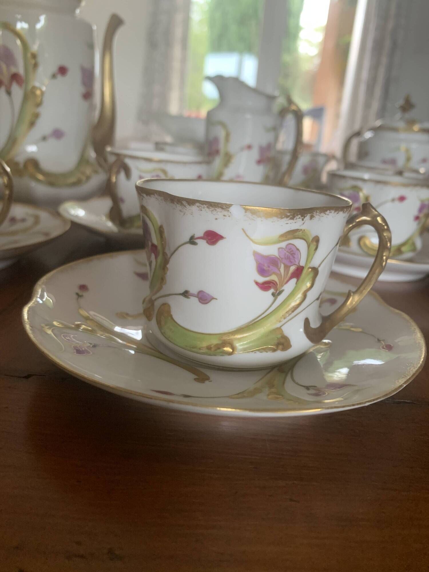Limoges porcelain coffee service from 1900