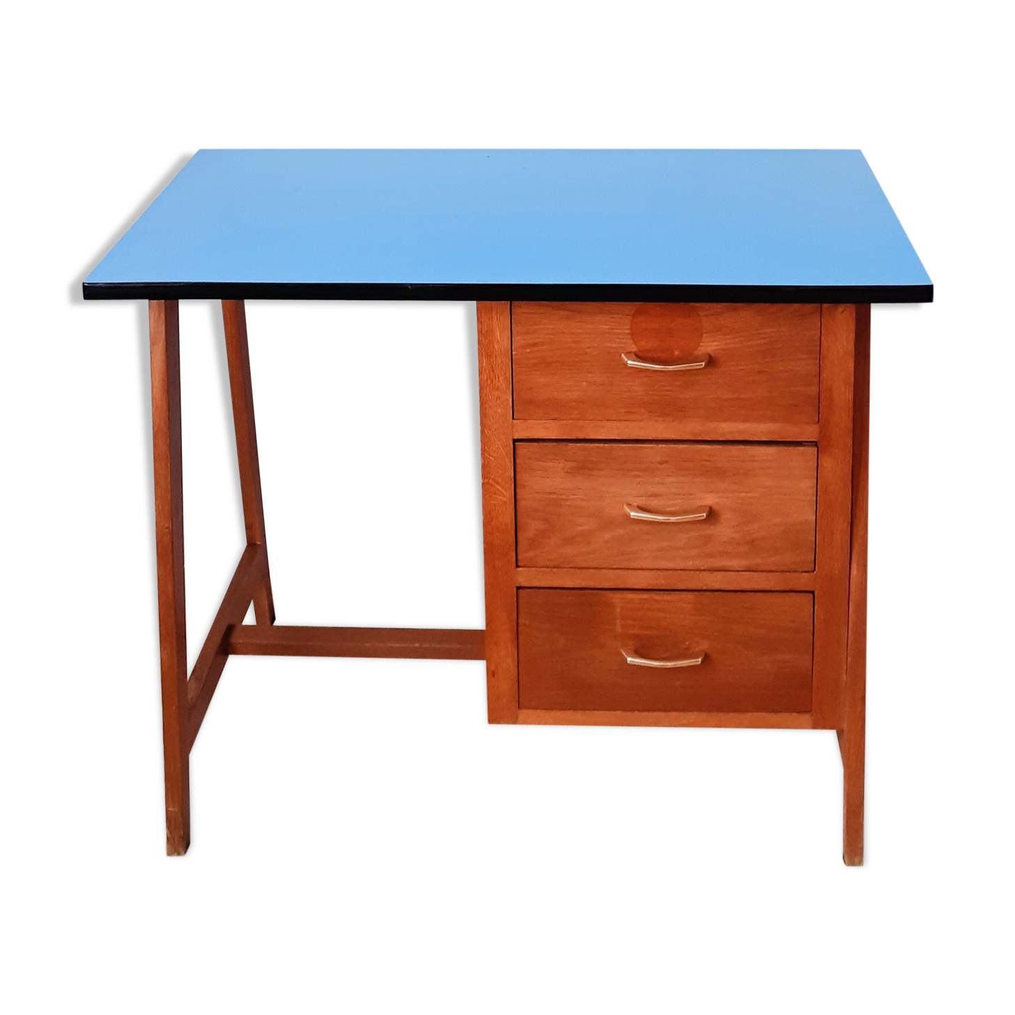 Vintage wood and formica desk