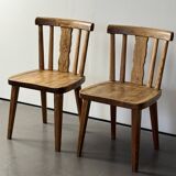 Paire de chaise en pin, probablement d'Axel Einar Hjort