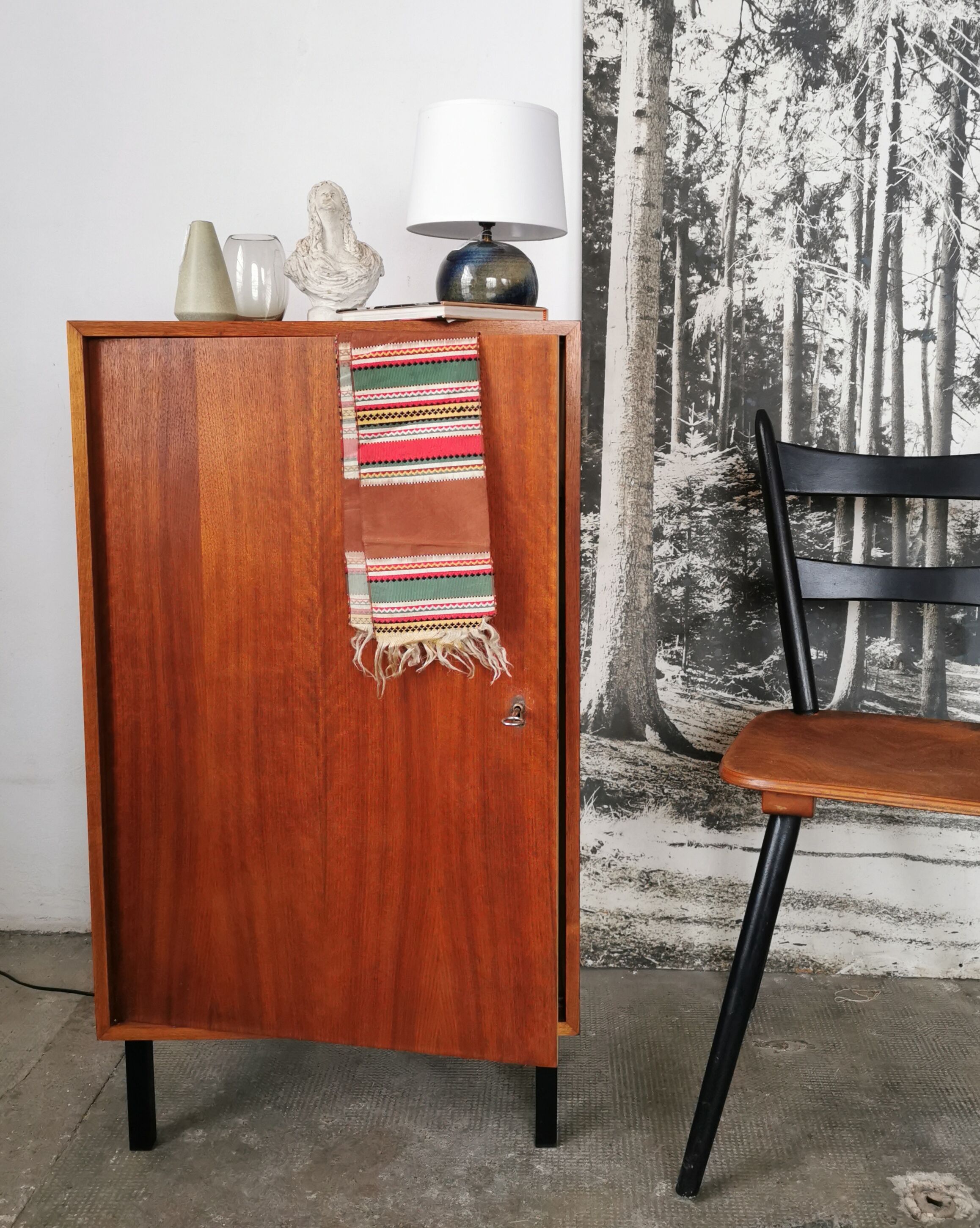 Scandinavian teak box cabinet 1970