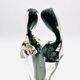 Vase Sculpture Murano Formia The Lovers Sommerso Smoke Green 33cm