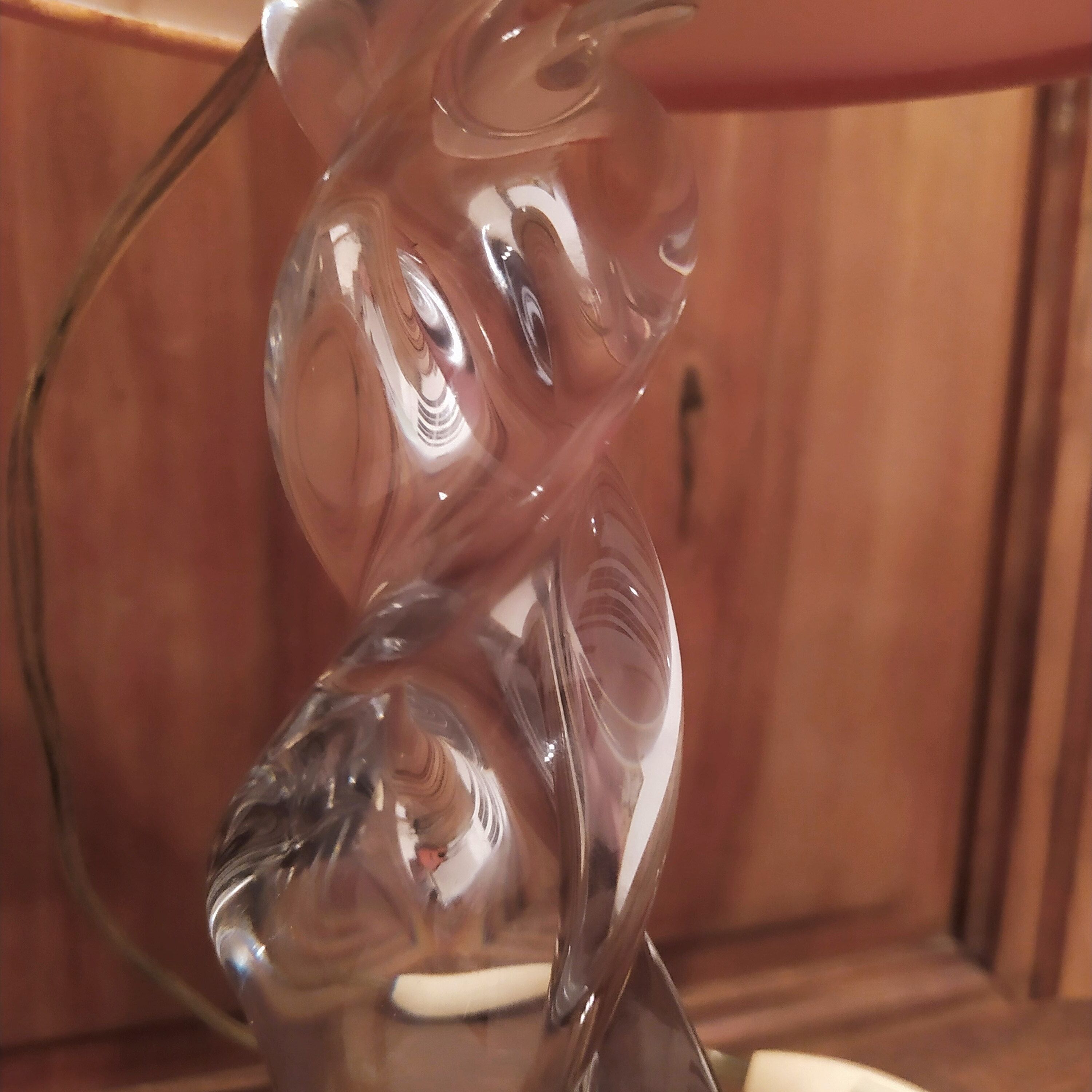 Crystal lamp foot of Lorraine Lambert les Bitche