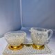 Gold-plated Bohemian crystal coffee set – 1960s/1980s