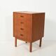 Scandinavian chest of drawers from the 1960s in mahogany