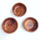 Lot of three precious wooden cups of thuya
