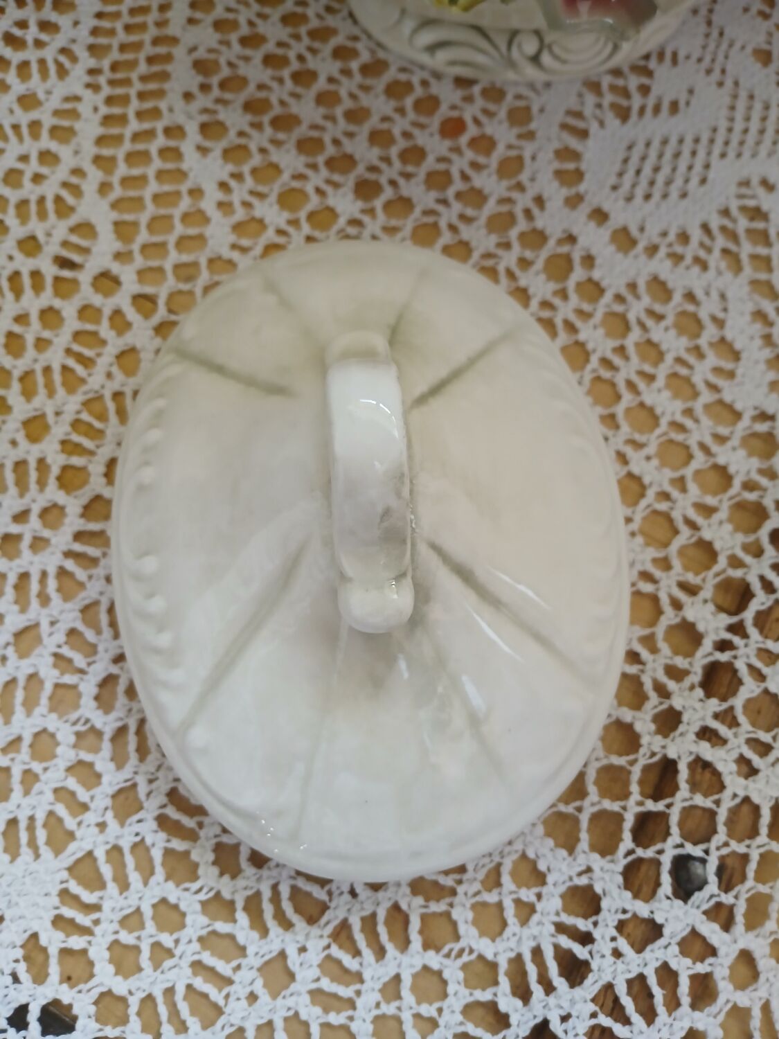 Antique porcelain soup tureen from Naples