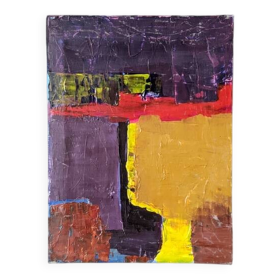 Acrylique sur toile petit tableau Art abstrait contemporain
