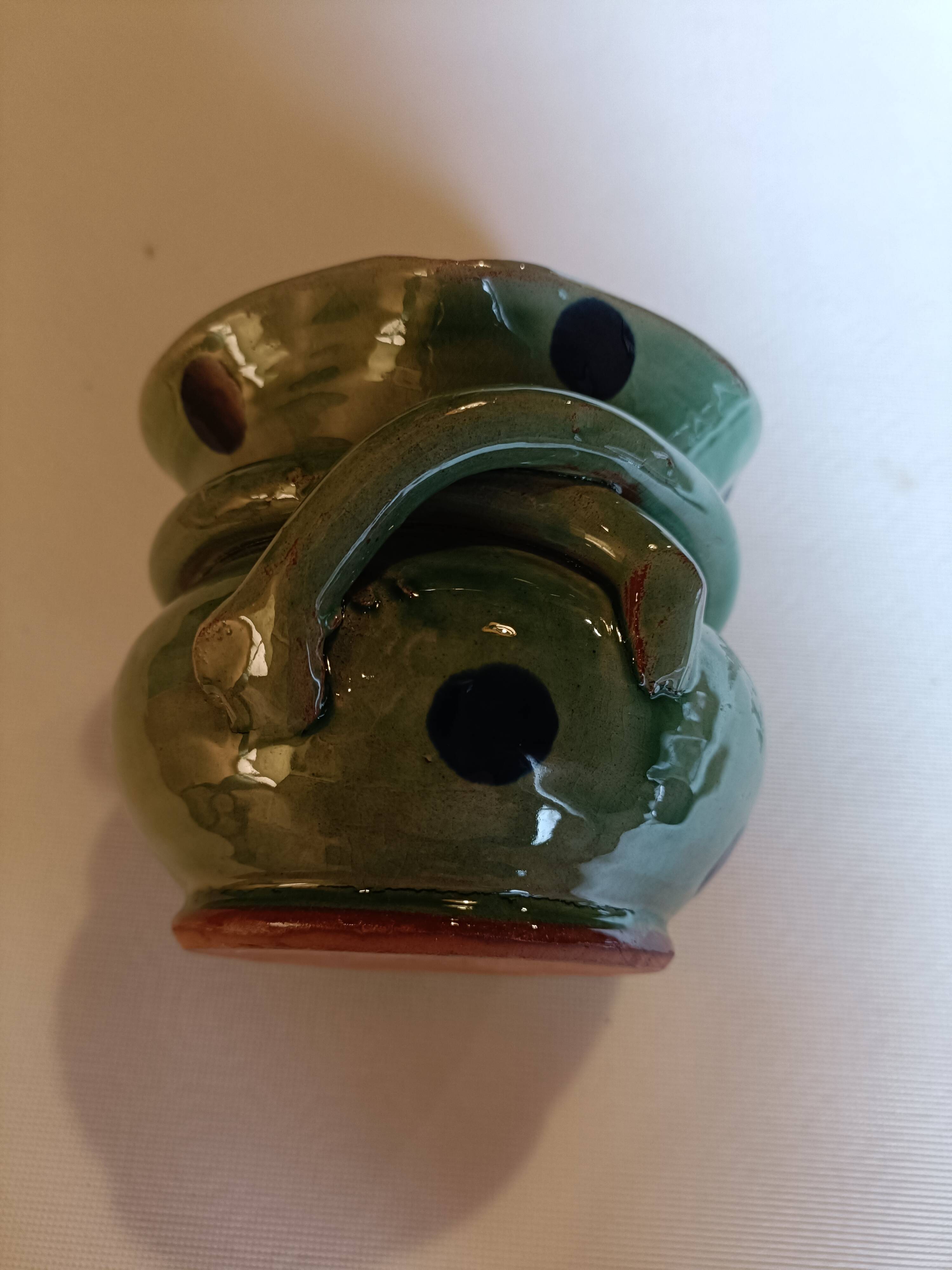 Aulps pottery trinket tray, Haute-Savoie