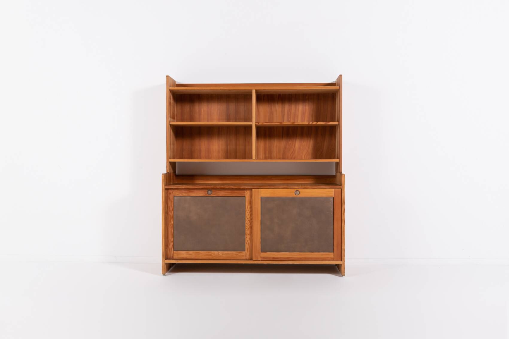 Vintage Danish 2 piece Oregon pine cabinet Collection Fuglsang
