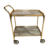 Brass Regency style serving table