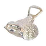 Bottle opener stripper bird silver metal