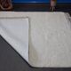 Tapis berbère marocain blanc fait main
