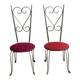 Paire de chaises dorées