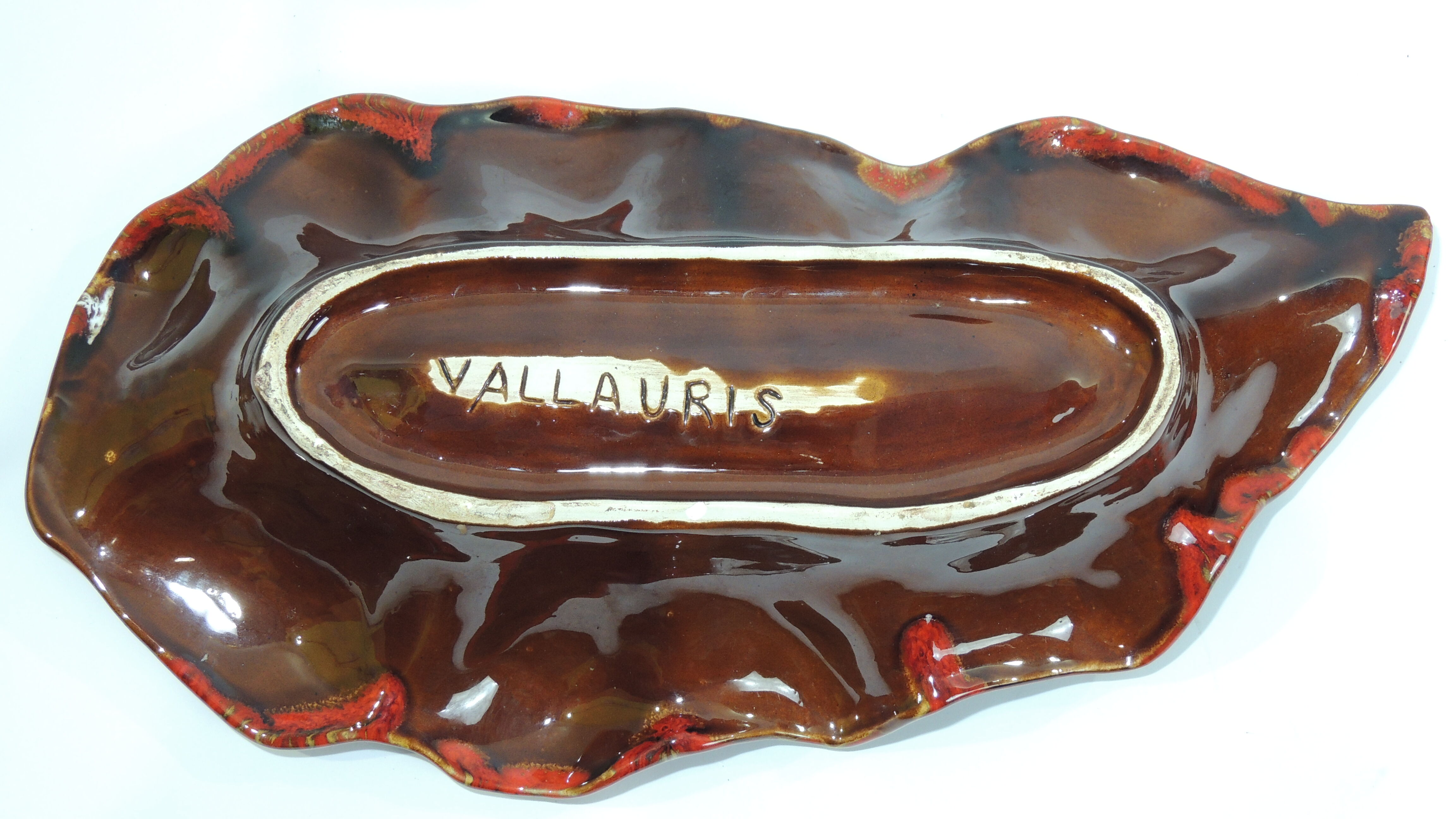 Vallauriss ceramic fruit cup / vintage
