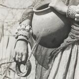 Original photograph by Suraj N. Sharma: young woman and amphora