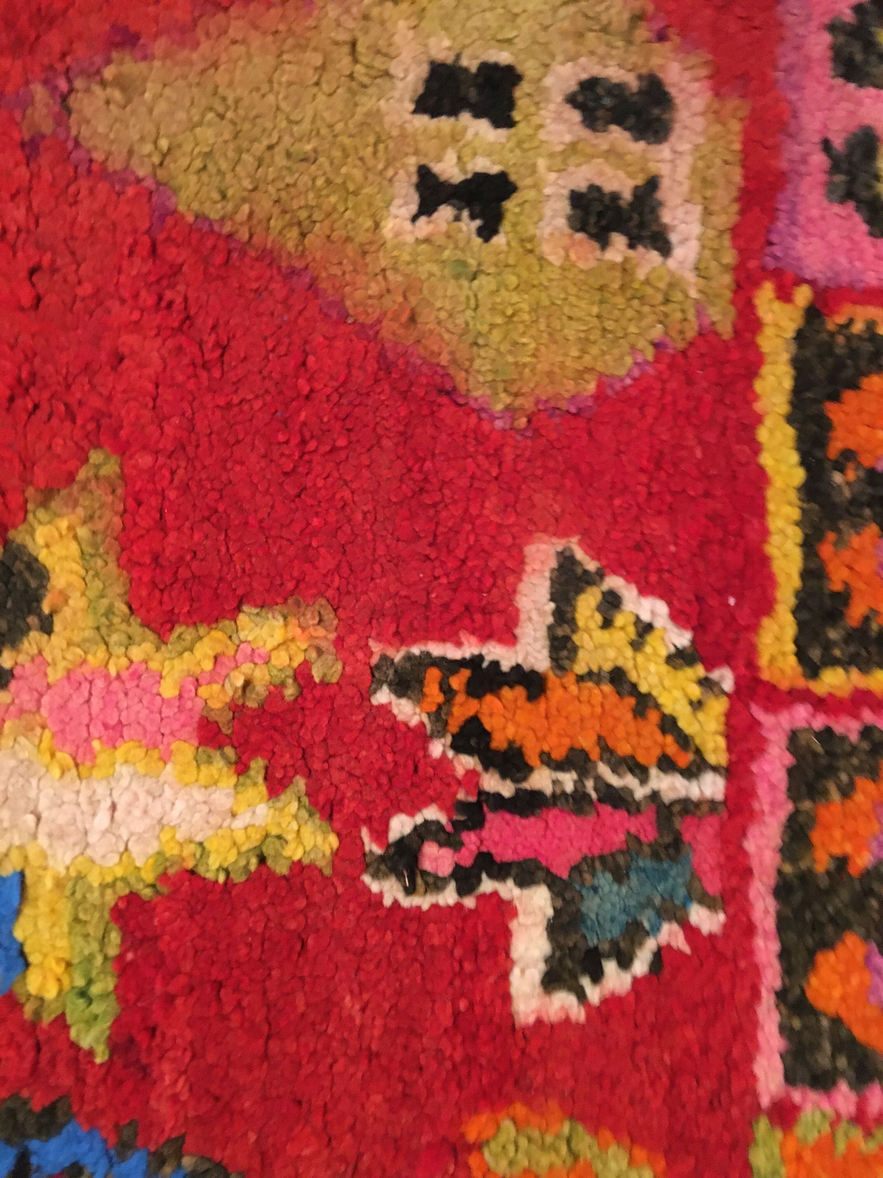 Handmade wool rug 160x180cm