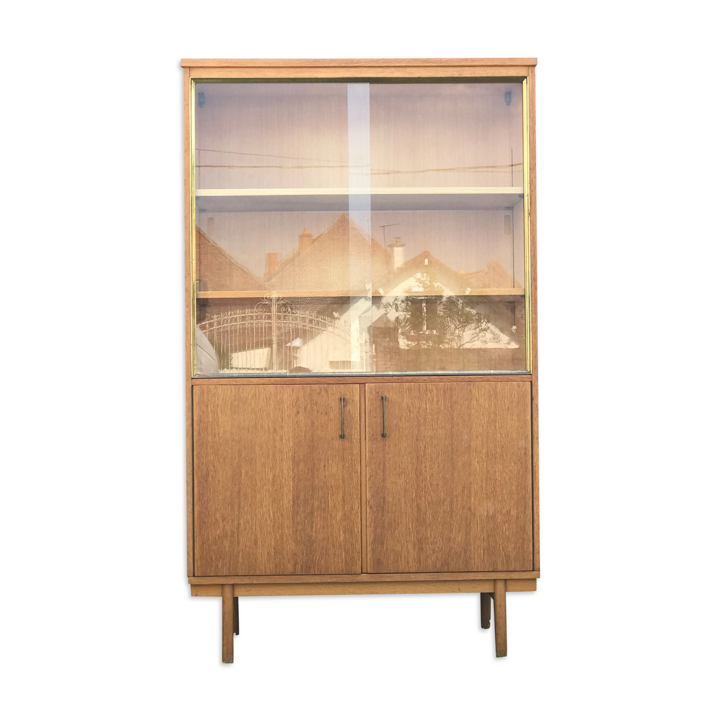 Vintage showcase compass feet