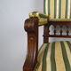 Neo-Renaissance walnut armchair with lion heads, circa 1880
