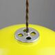 Space-age Yellow Plexiglas Pendant Lamp, 70s