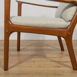 PJ112 Armchair by Ole Wanscher for Poul Jeppesens, Denmark, 1960s