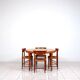 Round dining table in teak by Ib Kofod Larsen for Faarup Mobelfabrik