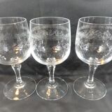 9 crystal wine glasses