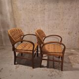 Pair of Bridge armchairs from the 1920s/30s