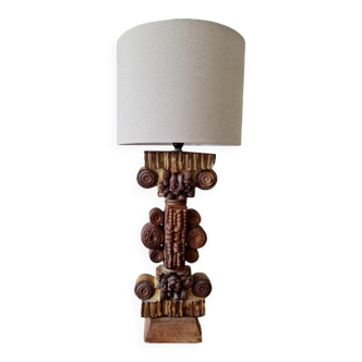 Vintage design ceramic table lamp Bernard Rooke 70s