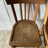 Set of 4 mismatched bistro chairs