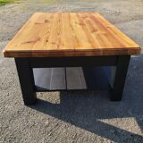 Vintage Scandinavian solid pine coffee table