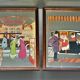 Two mirror frames Art-Deco style, silkscreened " Monte-Carlo " - France - 70's