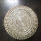 Old ceiling lamp lamp vintage white glass diamond tip ø 14 cm 100% 1970 vintage