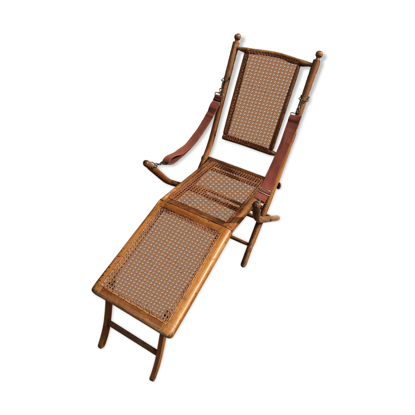 Wooden deckchair