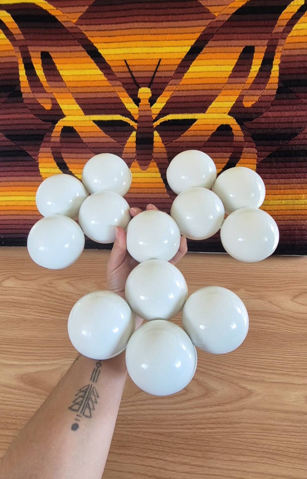 Articulated aperitif platter "Amuse-Gueule" – Yonel Lebovici (c. 1972)