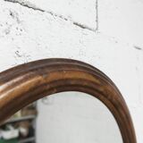 1930 round wooden mirror D58cm