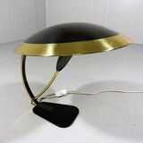 Rare desk lamp in brass & glass 1950’s