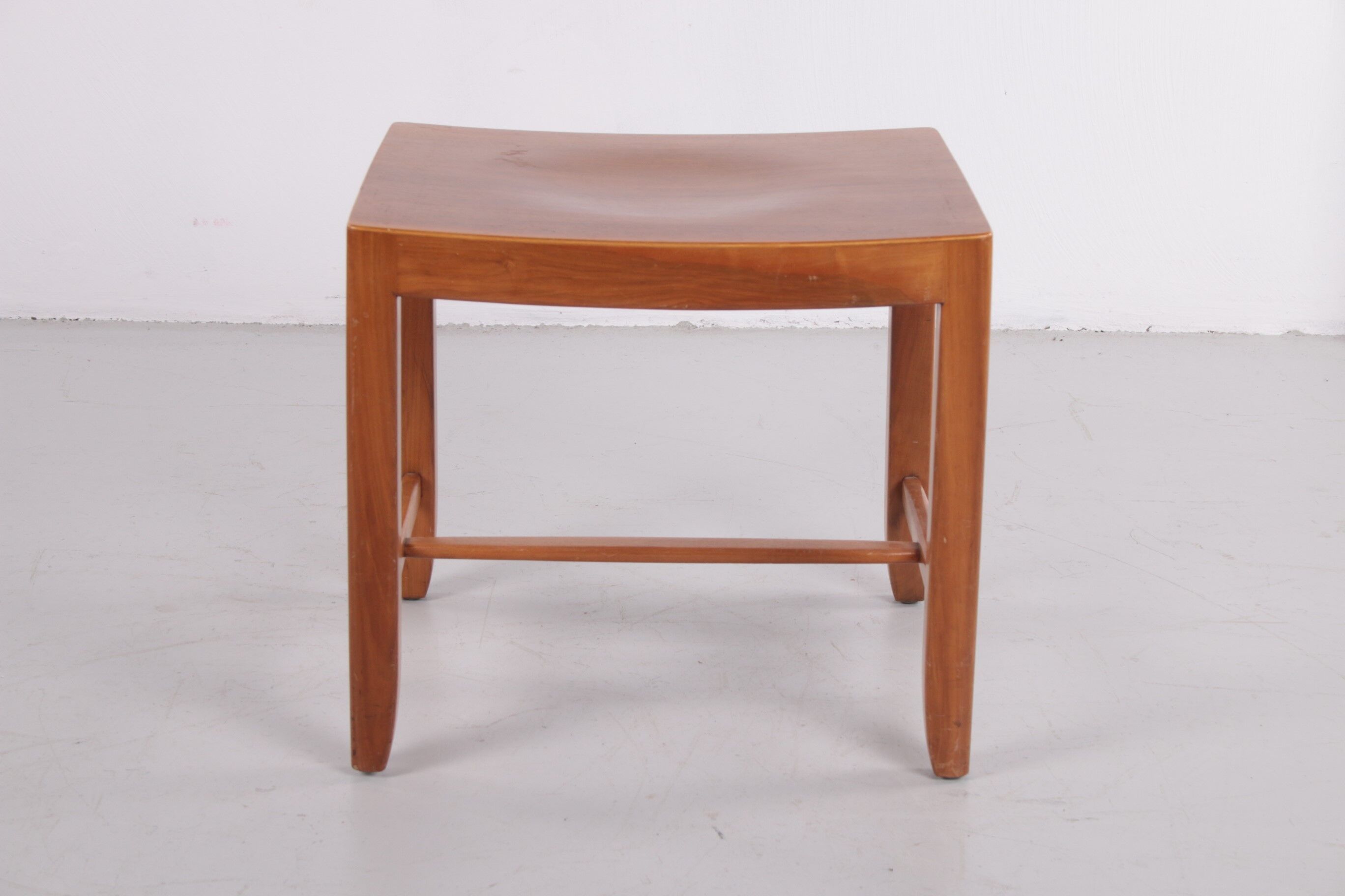 Danish beech wood sidetable / stool, 1960s