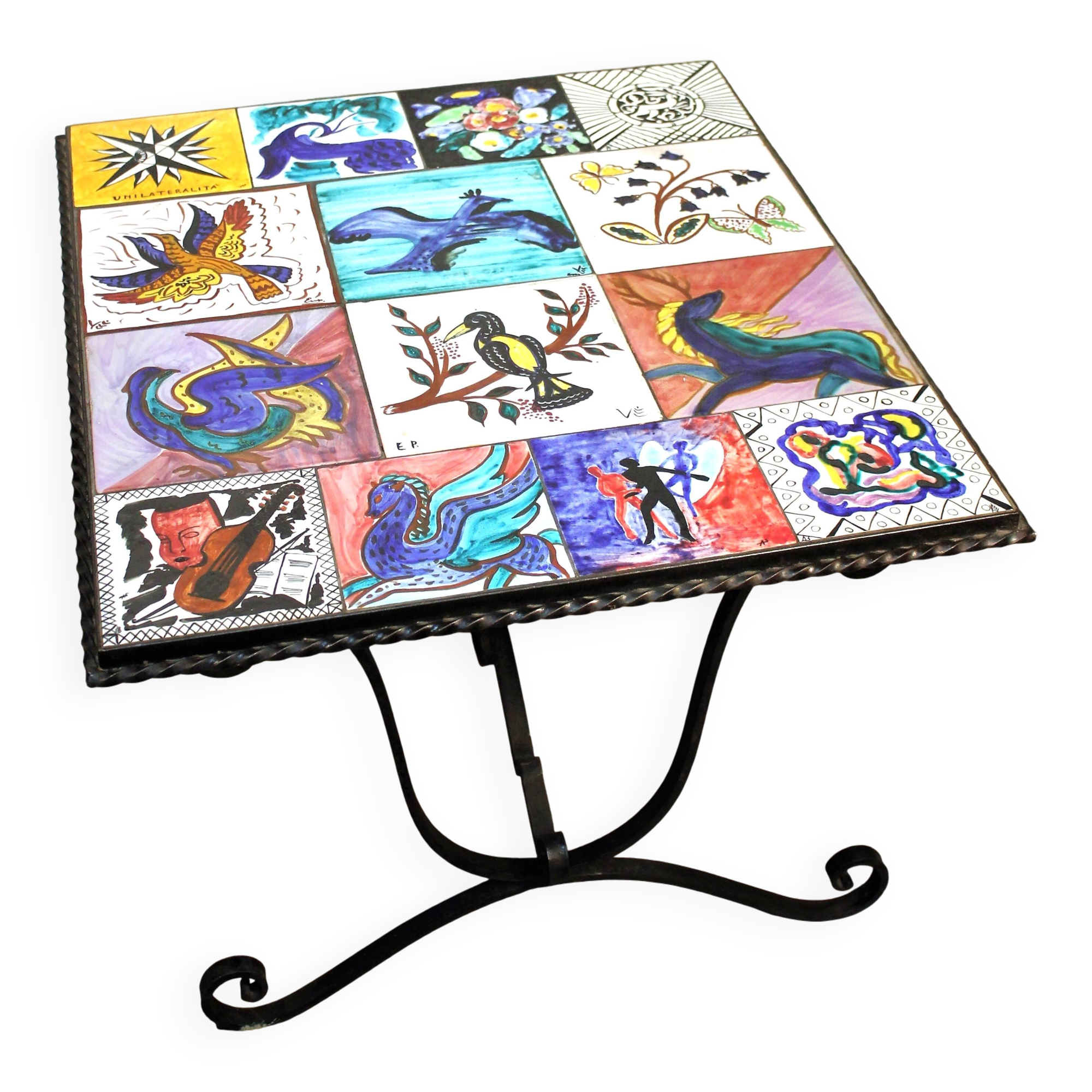 Ceramic coffee table 1940s