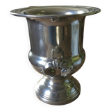 Silver metal champagne bucket