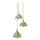 Vintage triple suspension lampshade in cut glass - tableware collection