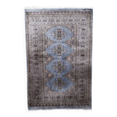 Tapis fait main vintage ouzbek Bukhara 95 cm x 147 cm années 1950