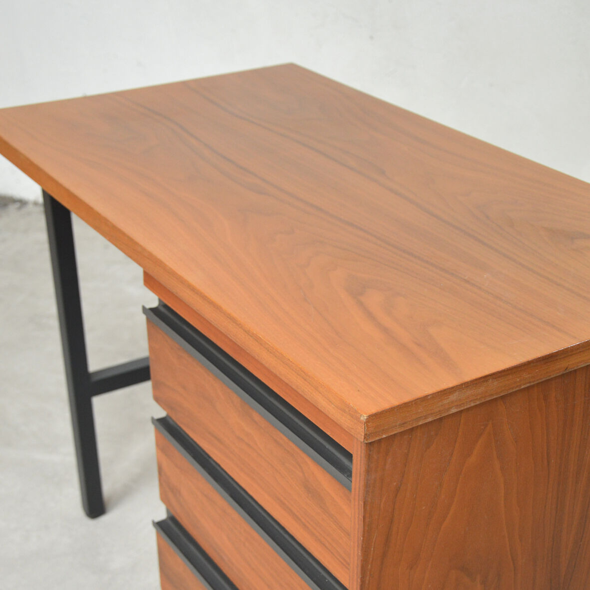 Desk wood and metal, 1970