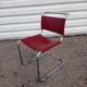 Pair of Bersanelli chairs in black and burgundy leather